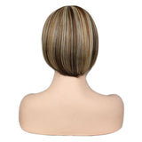 Korte Vierkante Blonde Pruik | Perruque-Club