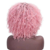 Afro krullende pruik