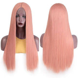 Lang blond haar pruik