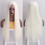 Lang blond haar pruik