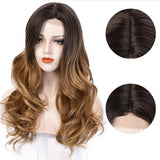 Lang bruin haar Pruik | Perruque-Club