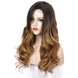 Lang bruin haar Pruik | Perruque-Club