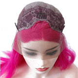 Fluorescerend Roze Lange Pruik