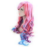 Lang golvend haar Pruik