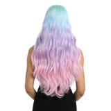 Lange golvende pruik