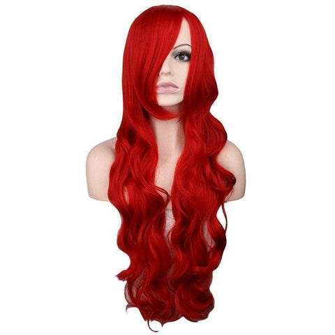 Rood Lang Haar Pruik