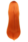 Lange rode pruik