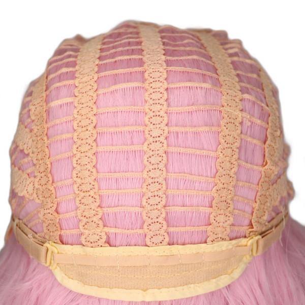 Roze Lang Haar Pruik