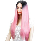 Roze Lange Pruik