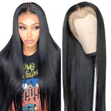 Zwart Lang Haar Pruik