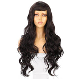 Zwarte Lange Pruik | Perruque-Club