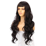 Zwarte Lange Pruik | Perruque-Club