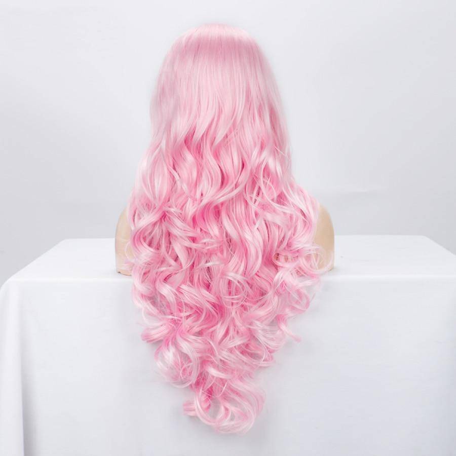 Licht Roze Pruik