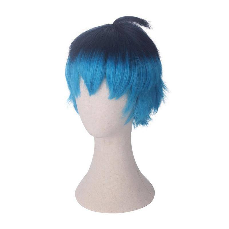 Herenpruik blauw | Perruque-Club