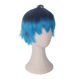 Herenpruik blauw | Perruque-Club