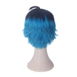 Herenpruik blauw | Perruque-Club