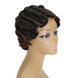 Pruik met krulspelden