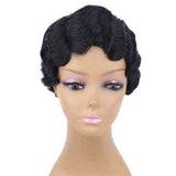 Pruik met krulspelden