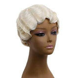 Pruik met krulspelden