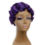 Pruik met krulspelden