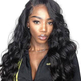 Natuurlijk golvend haar Pruik