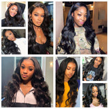 Natuurlijk golvend haar Pruik