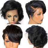 Natuurlijke korte pruik - Perruque-Club