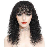 Natuurlijke krullende pruik