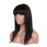 Pruik natuurlijke zwarte vrouw | Perruque-Club