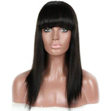 Pruik natuurlijke zwarte vrouw - Perruque-Club