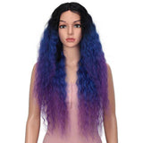 Lange Violette Pruik | Perruque-Club