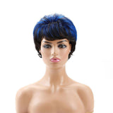 Pixie geknipte pruik