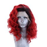 Rode Golvende Pruik