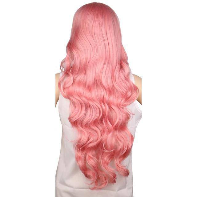 Roze pruik