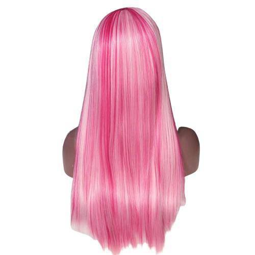 Roze & Witte Pruik