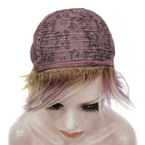 Korte synthetische pruik