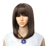 Vierkante Blonde Pruik