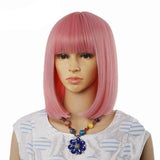 Vierkante Blonde Pruik