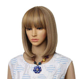 Vierkante Blonde Pruik