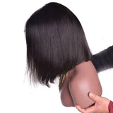 Natuurlijk haar Plunging Square Pruik