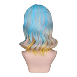 Vierkante Blonde Franje Pruik