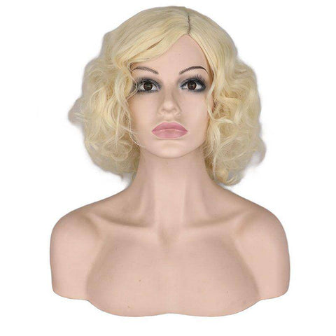 Krullend Blonde Vrouw Pruik | Perruque-Club