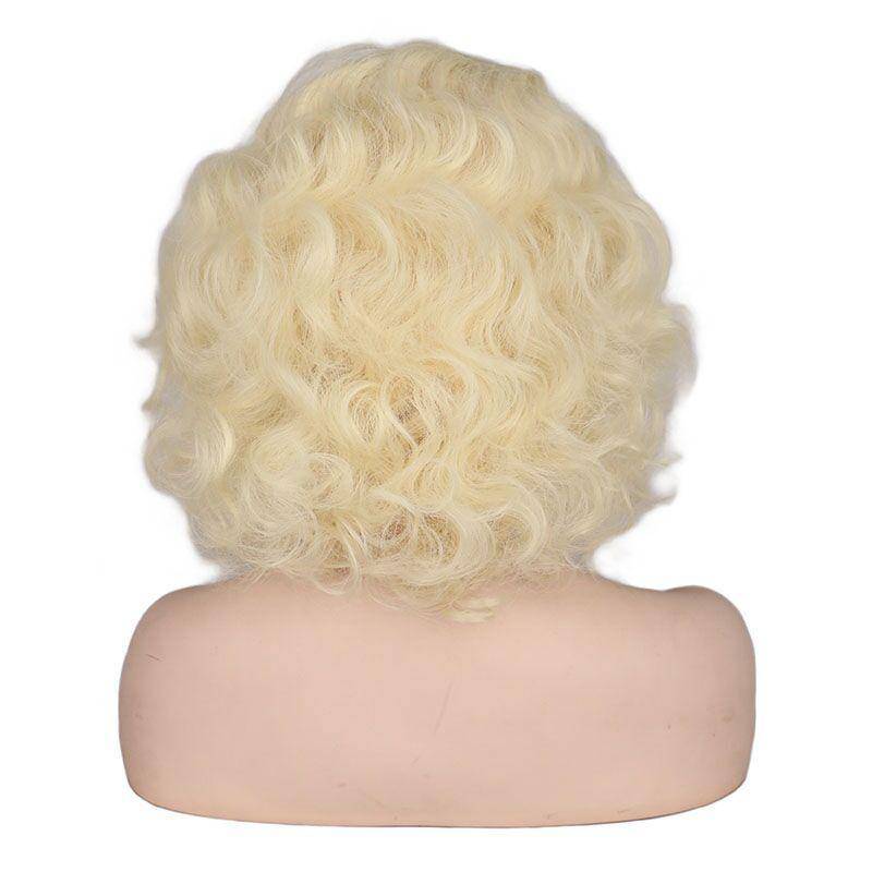 Krullend Blonde Vrouw Pruik | Perruque-Club