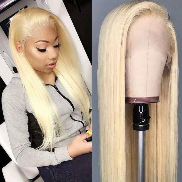 Damespruik Blond Natuurlijk Haar