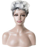 Damespruik grijs kort haar A24