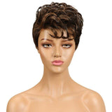 Damespruik kort natuurhaar
