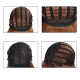 Lange brunette pruik | Perruque-Club