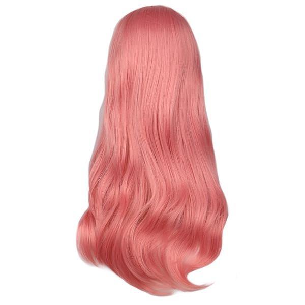 Roze damespruik