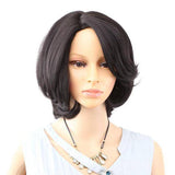 Korte zwarte damespruik | Perruque-Club