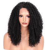 Zwarte krulpruik | Perruque-Club